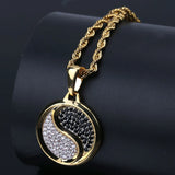 Hip-Hop Chinese Yin Yang Pendant Necklace