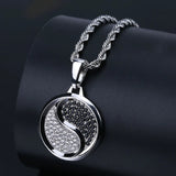 Hip-Hop Chinese Yin Yang Pendant Necklace