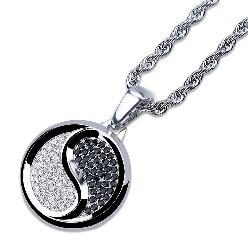 Hip-Hop Chinese Yin Yang Pendant Necklace