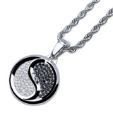Hip-Hop Chinese Yin Yang Pendant Necklace