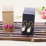 100pcs +100opp bags Earring Cards 45x80mm Cut Nice