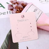 Champagne Paper Earing Stand Cards 100pcs