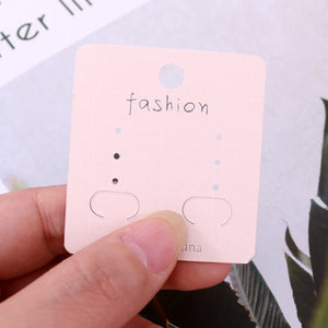 Champagne Paper Earing Stand Cards 100pcs