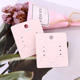 Champagne Paper Earing Stand Cards 100pcs