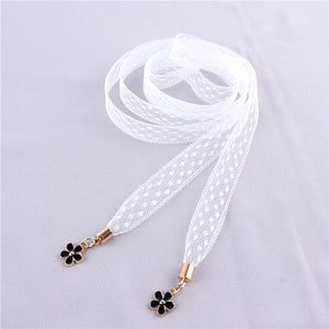 Women's Flower Chain Belt Thin Waist Rope