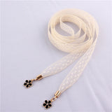 Women's Flower Chain Belt Thin Waist Rope