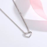 Love Necklace Heart Pendant Crystal Jewelry Gift