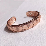 High Rose Silver Bangle Bracelet for Women