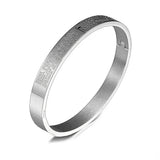 Scripture Cuff Bracelet Steel Bangle Spanish Men Women Jewelry