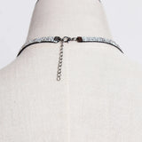 Crystal Metal Chain Pendant Necklace All-match Charm Nekclace
