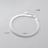 925 Silver Women's Beads Chain Anklet Sandals Foot Jewelry