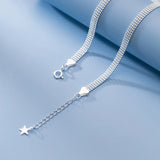 925 Silver Women's Beads Chain Anklet Sandals Foot Jewelry