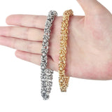 Men's 8mm Stainless Steel Silver Bracelet