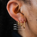 Minimalism Stainless Steel Hoop Earrings for Women