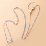 Infinity Sparkling Silver Necklace Gift