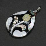 Mother of Pearl Shell Pendant, Abalone Paua Shell Charm for DIY Necklace Jewelry