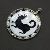 Mother of Pearl Shell Pendant, Abalone Paua Shell Charm for DIY Necklace Jewelry