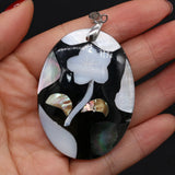 Mother of Pearl Shell Pendant, Abalone Paua Shell Charm for DIY Necklace Jewelry