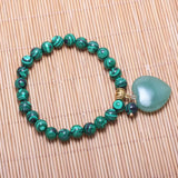 Malachite Bracelet with Green Aventurine Pendant