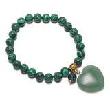Malachite Bracelet with Green Aventurine Pendant