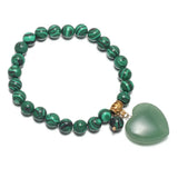 Malachite Bracelet with Green Aventurine Pendant