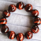 Red Tiger Eye Beads Bracelet for Women