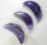 Natural Stone Quartz Crystal Moon Pendant for DIY Jewelry Making