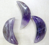 Natural Stone Quartz Crystal Moon Pendant for DIY Jewelry Making