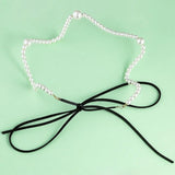 Japanese Style Rhinestone Headband Pearl Wild Jewelry