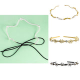 Japanese Style Rhinestone Headband Pearl Wild Jewelry