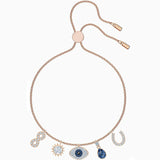 Pink Horseshoe Glass Adjustable Bracelet for Pets