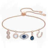 Pink Horseshoe Glass Adjustable Bracelet for Pets
