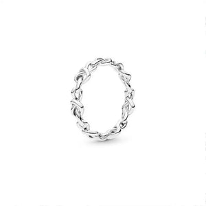 Retro Style Silver 925 Women's Wedding Band Ring