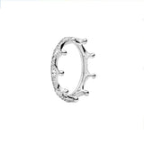 Retro Style Silver 925 Women's Wedding Band Ring