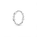 Retro Style Silver 925 Women's Wedding Band Ring