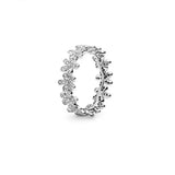 Retro Style Silver 925 Women's Wedding Band Ring