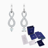 Pave Zircon Crystal Earrings, Female Engagement Gift