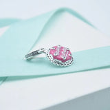 Pink Birthday Cake Dangle Charms 925 Sterling Silver Bead for Jewelry Making