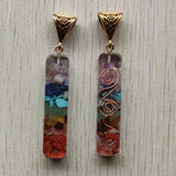 Amethyst Lapis Lazuli 7 Chakras Stone Charms Pendants 8pcs/lot