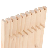 Wooden Necklace Display Stand Jewelry Organizer with 9 Hooks