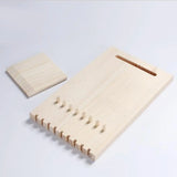 Wooden Necklace Display Stand Jewelry Organizer with 9 Hooks