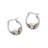 S925 Sterling Silver Earrings Cold Style Wild Female Ear Jewelry