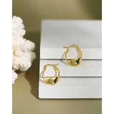 S925 Sterling Silver Earrings Cold Style Wild Female Ear Jewelry