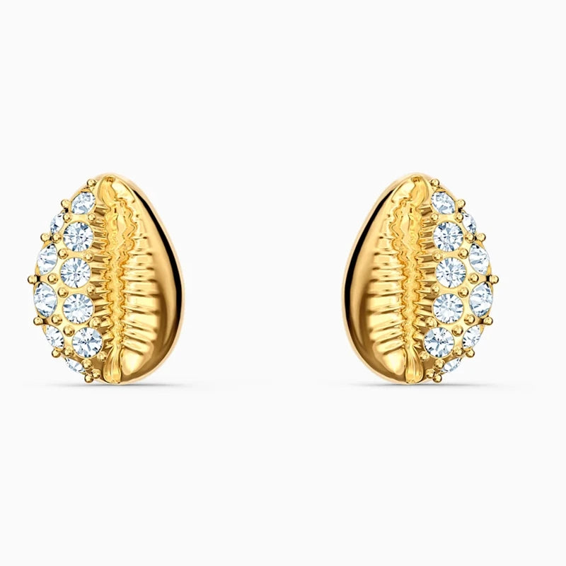 Shell Yellow Earrings Charming Accessories