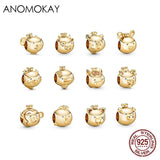 Sterling Silver Chinese Zodiac Charms Beads - Birthday Gift