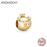 Sterling Silver Chinese Zodiac Charms Beads - Birthday Gift
