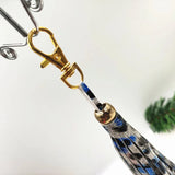 Colorful Leather Tassel Key Chain Lobster Clasp Key chain