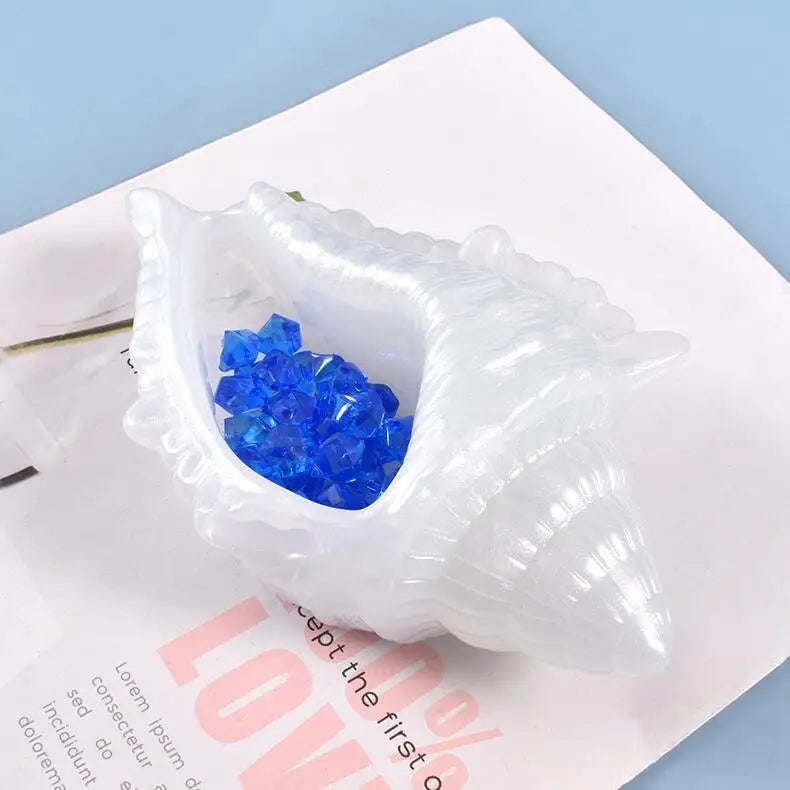 Silicone Mould Dried Flower Resin Decorative DIY Conch storage box mould