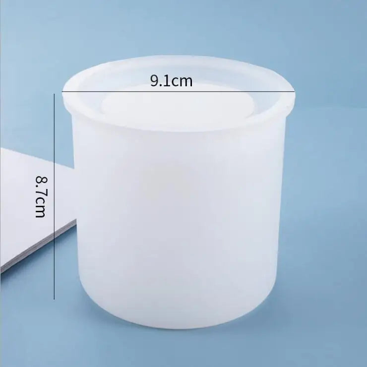 Silicone Mould Dried Flower Resin Decorative DIY Cylinder Pen Holder