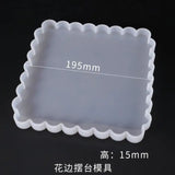 Silicone Mould Dried Flower Resin Decorative DIY Wave Stitching Coaster
